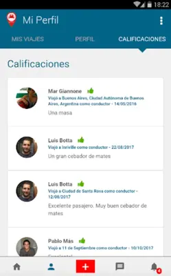 Carpoolear android App screenshot 1