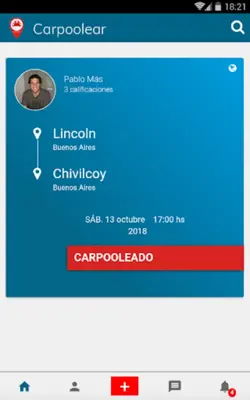 Carpoolear android App screenshot 2